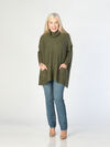 Stella Poncho Sweater, Olive, original image number 0