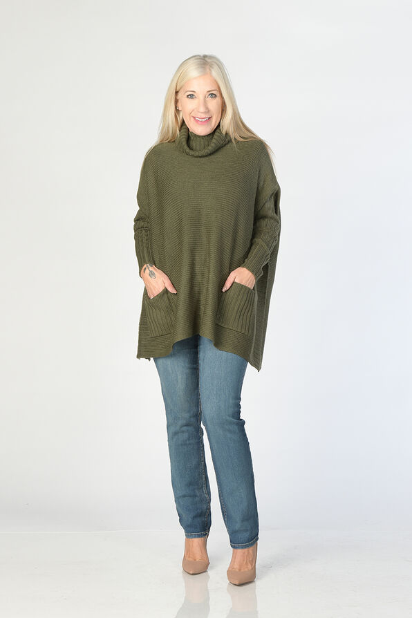 Stella Poncho Sweater, , original image number 1