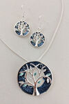 Blue Skies Necklace and Earring Set, Blue, original image number 2