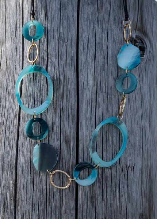 Blue Circles Necklace, Turquoise, original