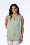Solid Luxe Blouse, Green, original image number 0