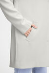 V-Collar Longline Jacket, White, original image number 2