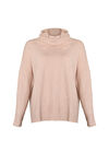 Imani Textured Cowl Neck Sweater, Pink, original image number 0