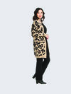 Leopard Luxe Cardigan, Brown, original image number 0