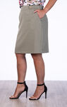 Stylish Skirt , Olive, original image number 2