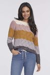 Katie Waffle Sweater, Multi, original image number 0