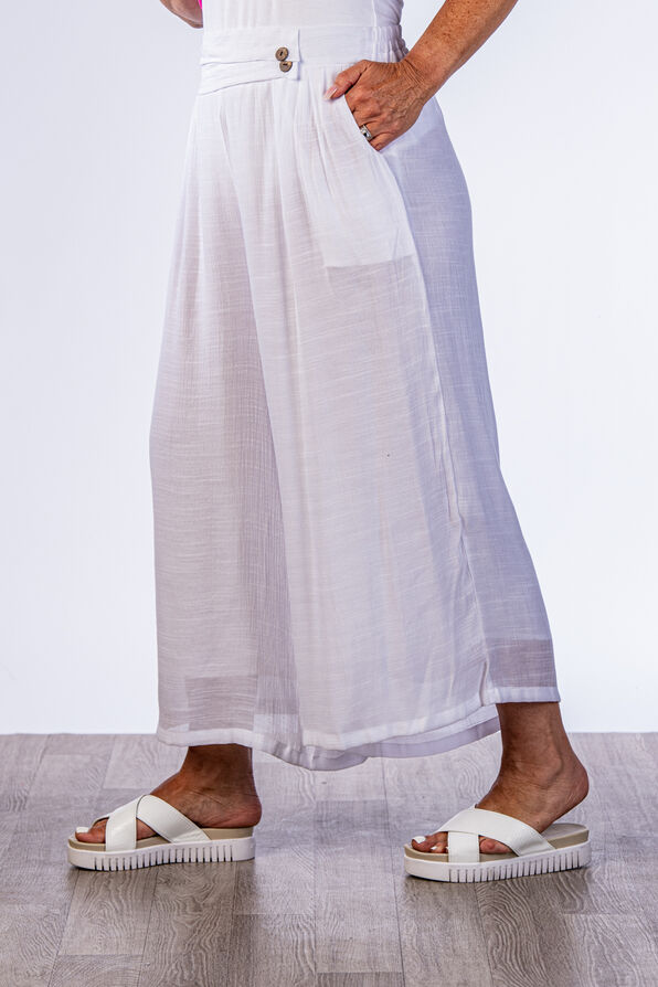 Flowy Pants, White, original image number 2