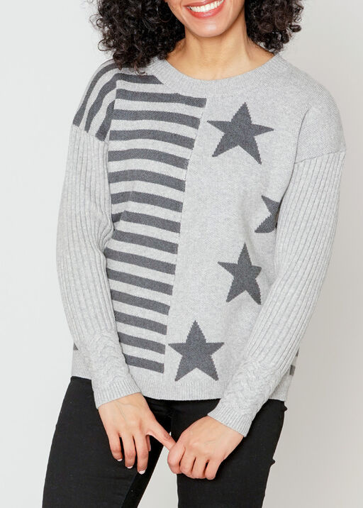 Stargate Stripe Sweater, Grey, original