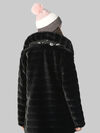 Reversible FauxFur Coat, Black, original image number 3