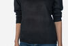 Sparkly Black Hearts Rhinestones Sweater , Black, original image number 2