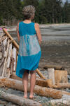Sleeveless Dip Dye Swing Dress, Teal, original image number 1