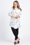 ¾ Button-Up Tunic, White, original image number 1
