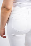 Bermuda Shorts w/ Side Slits, White, original image number 4