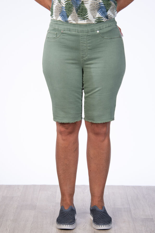Olive Bermuda Shorts, Green, original image number 2