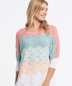 Pointelle Cali Sweater , Pink, original image number 0