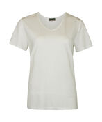 V-Neck T-Shirt with 3 Button Accent, , original image number 1