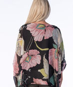 Kimono Top, Black, original image number 1