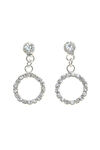 Elegant Crystal Earrings, Silver, original image number 0