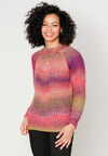 Vibrant Vibes Sweater, Berry, original image number 0