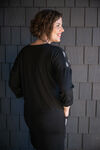 Dots Tunic Sweater , Black, original image number 1
