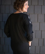 Dots Tunic Sweater , Black, original image number 1