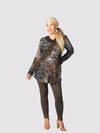 Bronzy Lacey Tunic , Brown, original image number 0