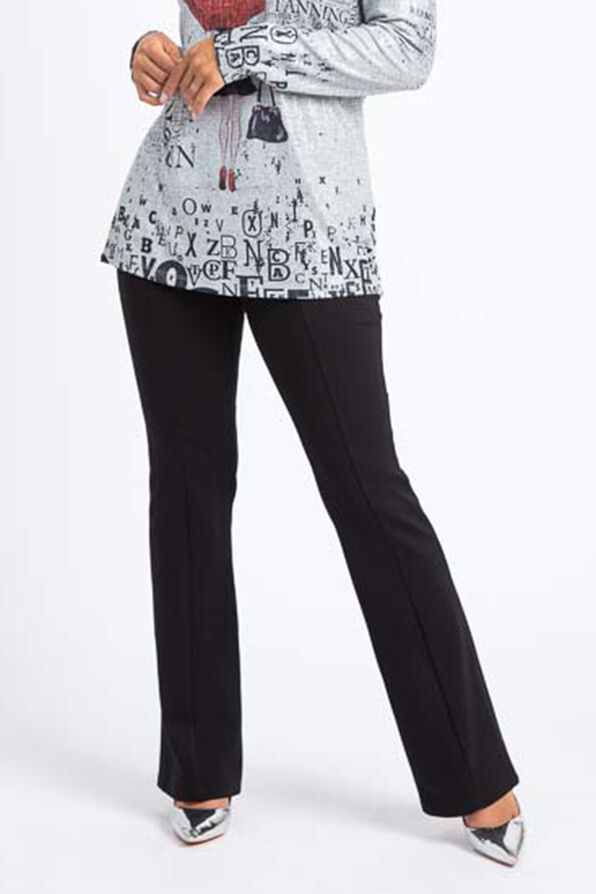Pull-On Trousers, Black, original image number 0