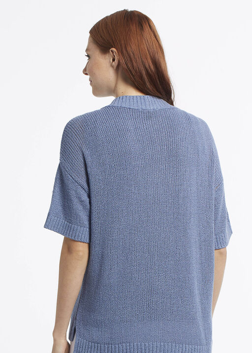 Posh Sweater Cardi, Blue, original