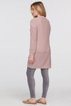 Cable Cardigan Sweater, Pink, original image number 1