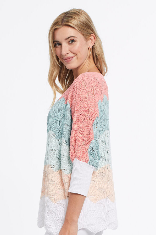 Pointelle Cali Sweater , Pink, original image number 2