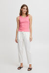 Pull-On Linen Blend Trousers, White, original image number 3