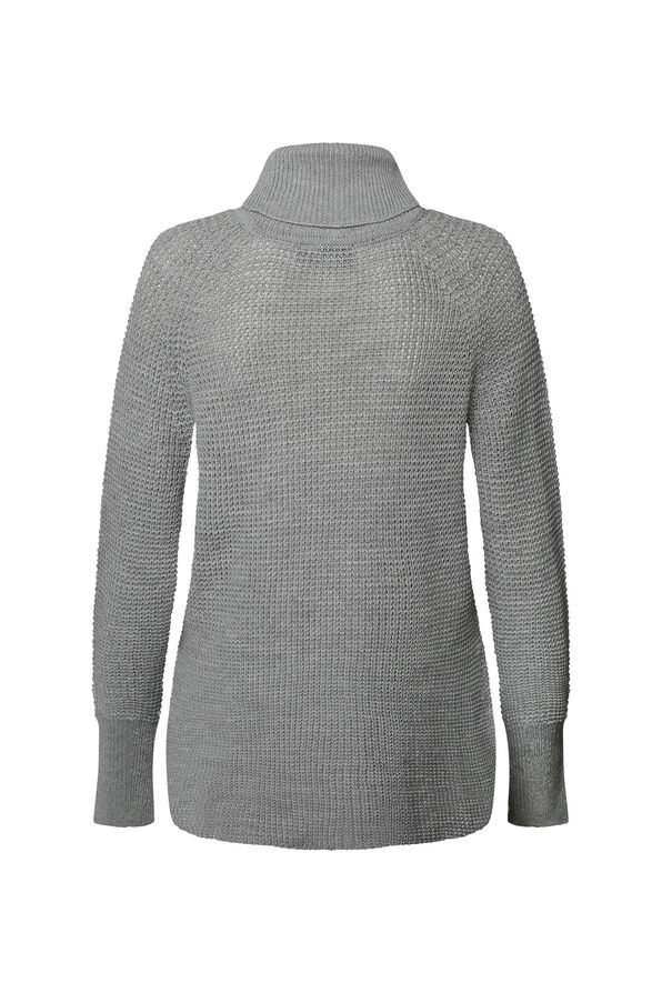 Lilith Waffle Knit Sweater, Grey, original image number 1
