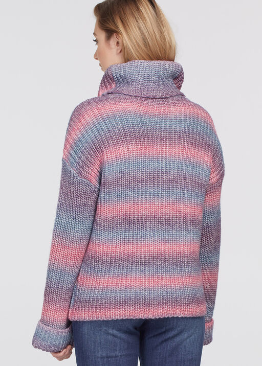 Space-Dye Turtleneck Sweater, Multi, original