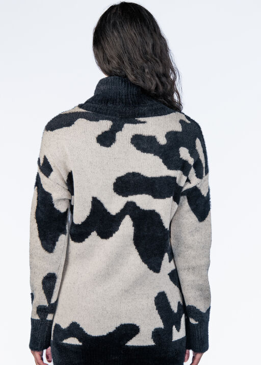 Animal Tunic Sweater, Black, original