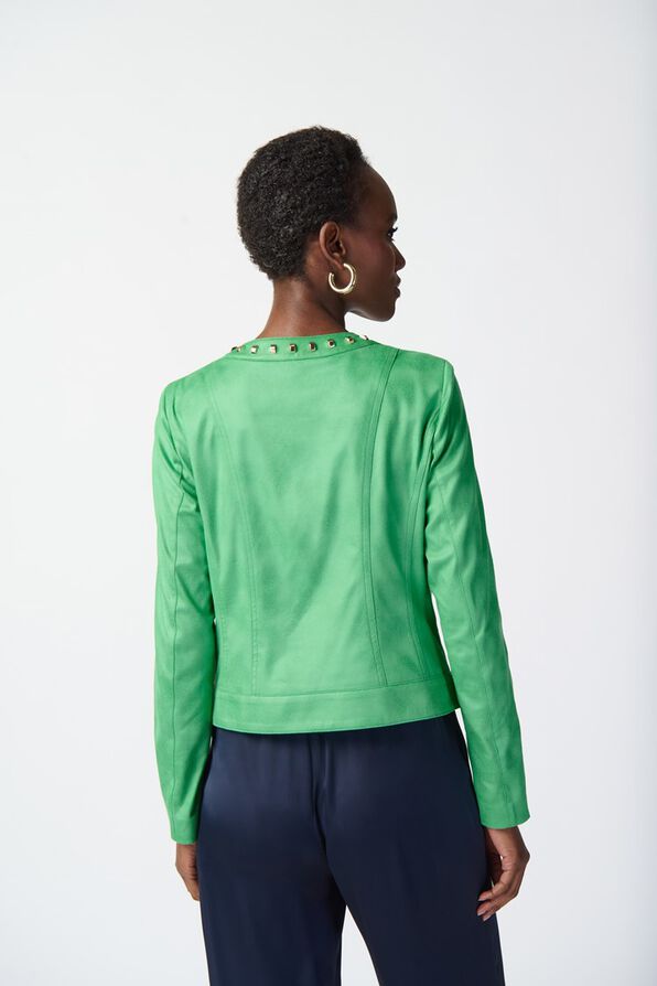 Foiled Suede Jacket, Green, original image number 2