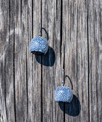 Handcrafted Resin Drop Earrings, Blue, original image number 0