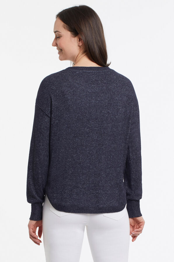 Essential Knit Sweater, Navy, original image number 1