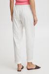 Pull-On Linen Blend Trousers, White, original image number 1