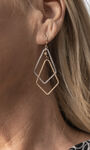 Geometric Dangle Earring, Multi, original image number 0