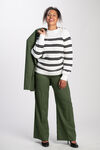 Striped Sweater w/ Buttons , Antique mix, original image number 2