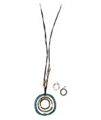 Three Hoop Necklace Set , Multi, original image number 0