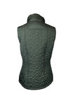 Quilted Heart Vest with Studded Pockets, Green, original image number 1