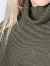 Stella Poncho Sweater, Olive, original image number 2