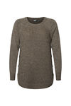 Side Button Cable Knit Sweater, , original image number 0