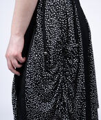 Lace-Up Knee Length Dress, Beige, original image number 2
