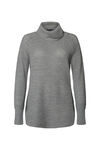 Lilith Waffle Knit Sweater, Grey, original image number 0