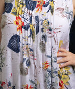 Tropical Pleat Dress , Multi, original image number 1