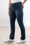 Basic Pull-On Knit Taper-Leg Stretch Jegging Jeans, Navy, original image number 0