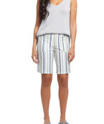 Stripe Bermuda Shorts, Green, original image number 0