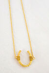 Horseshoe Necklace , Gold, original image number 0